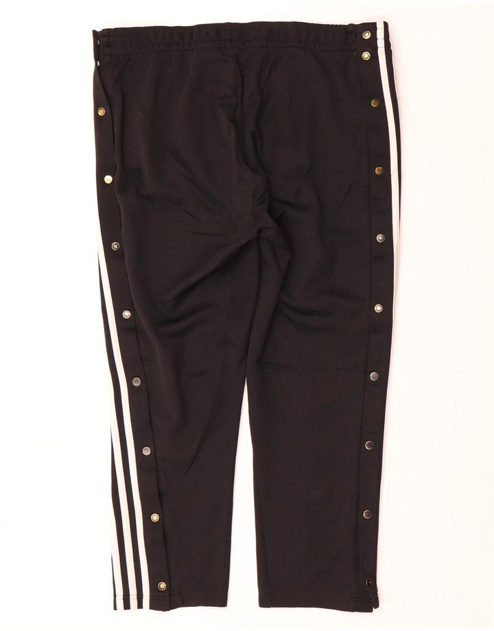 Adidas Pantalon de survêtement court pour femme UK 12/14 Noir moyen Polyester