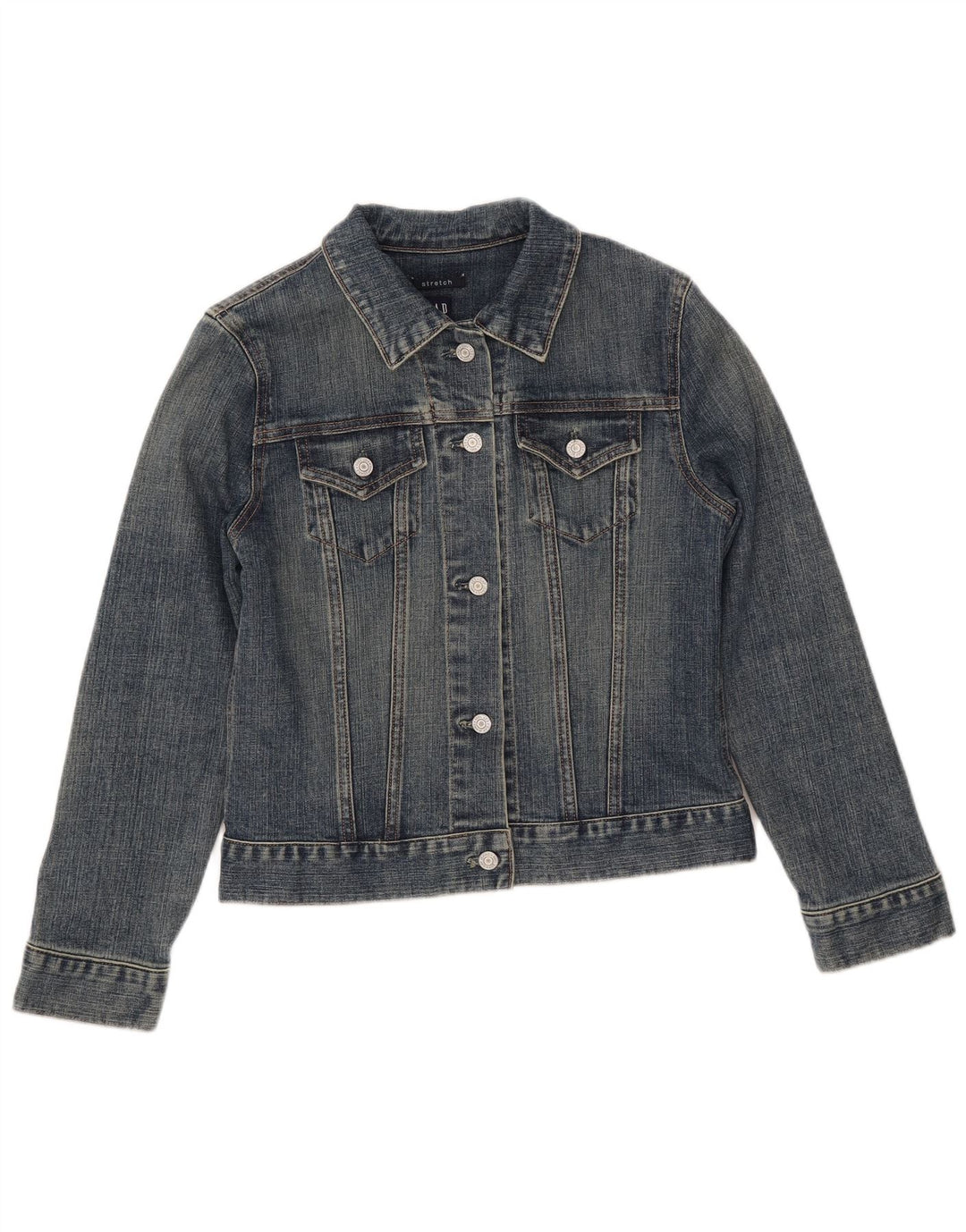 GAP Veste en jean courte pour femme UK 10 Small Bleu