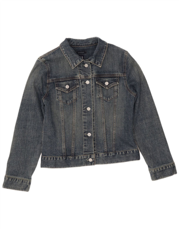 GAP Veste en jean courte pour femme UK 10 Small Bleu