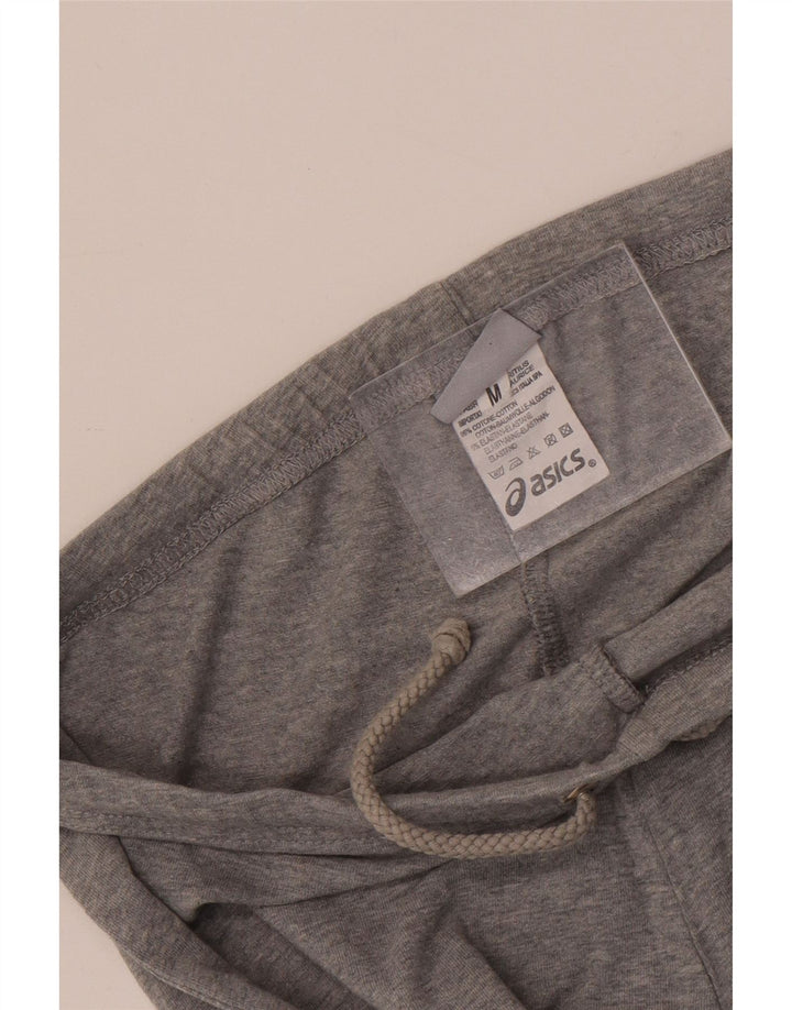 ASICS Pantalon de survêtement Capri pour femme UK 12 Gris moyen en coton moucheté