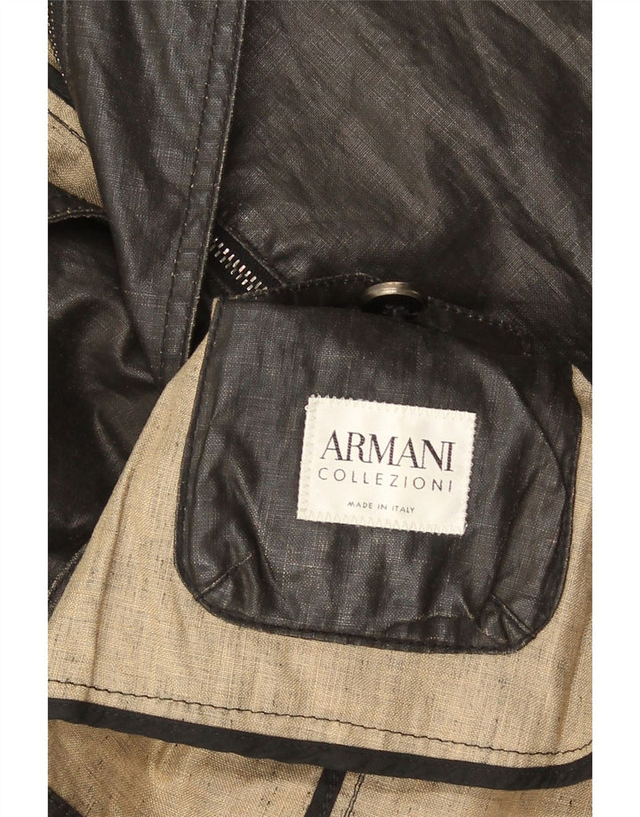 Armani Collezioni Veste blazer à 2 boutons pour homme UK 38 Noir moyen