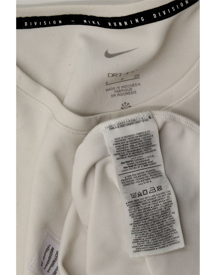 Nike Hommes Dri Fit Graphic T-Shirt Haut Petit Blanc Polyester