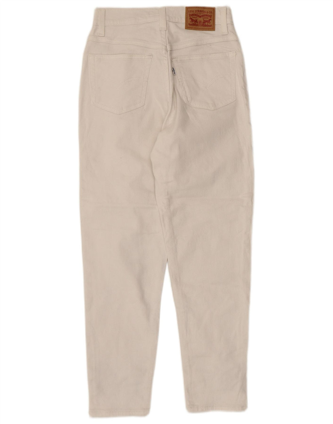 Levi's Jean Mom Cropped Femme W24 L24 Blanc Cassé Coton