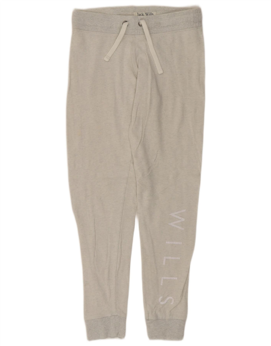 JACK WILLS Pantalon de survêtement graphique pour femme Joggers UK 8 Small Gris