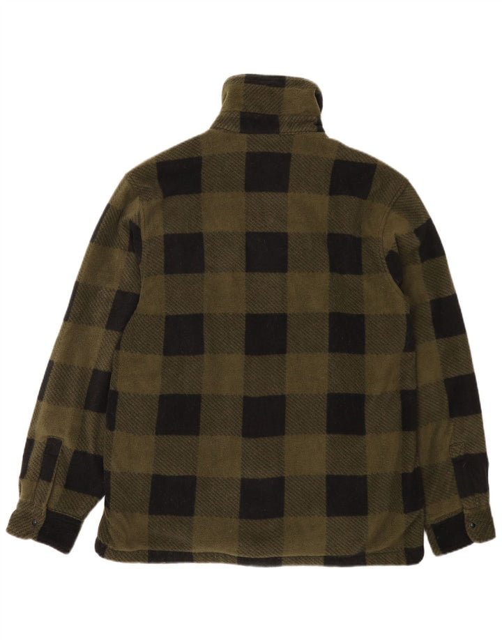 Parkside Veste polaire pour homme UK 40 Large Kaki Vichy Polyester