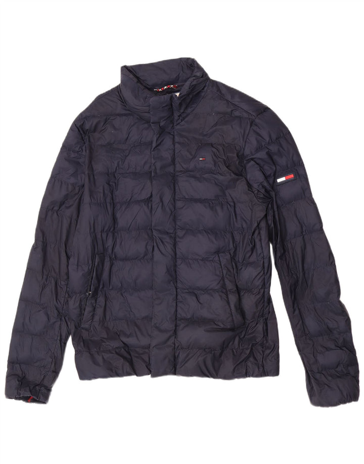 Tommy Hilfiger Veste matelassée pour homme UK 36 Small Bleu marine Polyamide