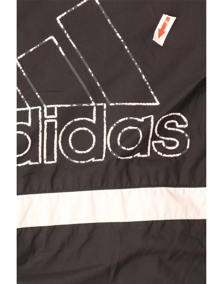 Adidas Manteau Coupe-Vent Graphique Garçon 13-14 Ans Noir Polyamide