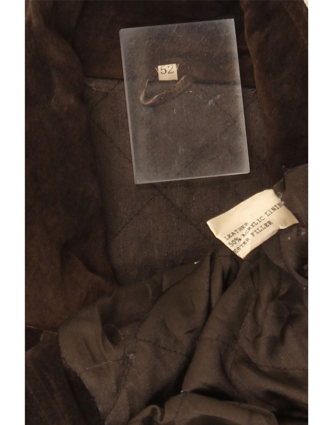 Manteau coupe-vent en daim vintage pour homme IT 52 XL Cuir marron