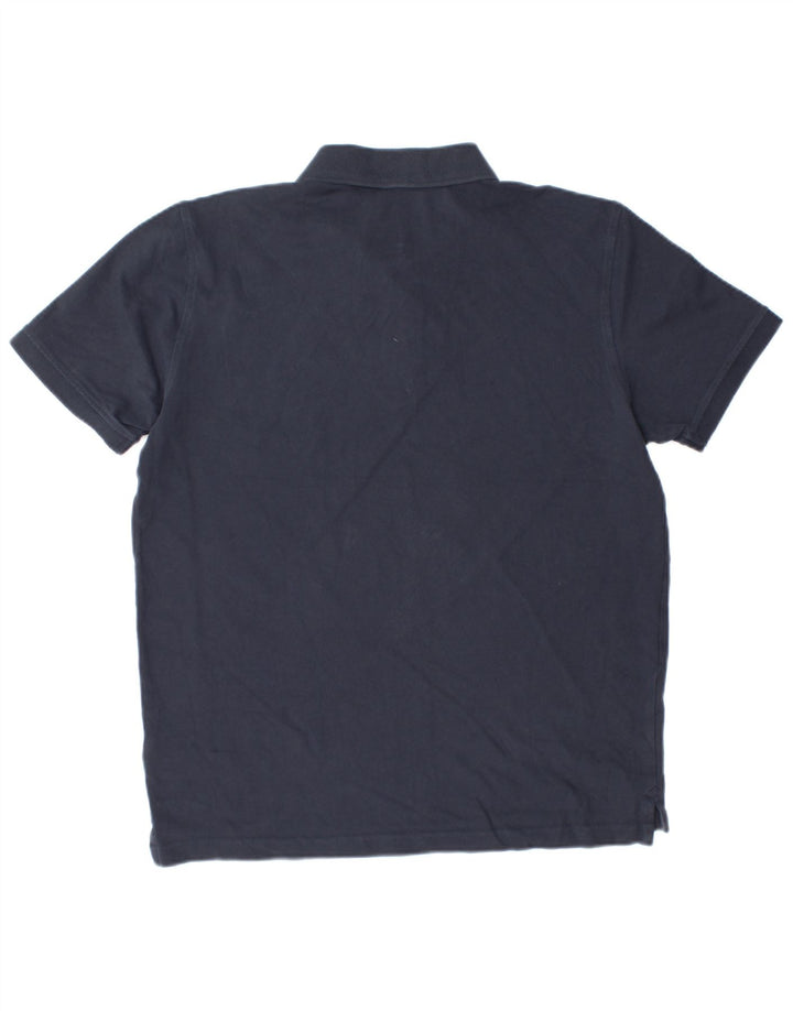 DIESEL Mens Polo Shirt Large Navy Blue Cotton