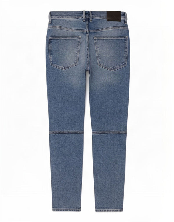 Zara Jean fuselé pour homme EU 44 Large W34 L28 Bleu Coton