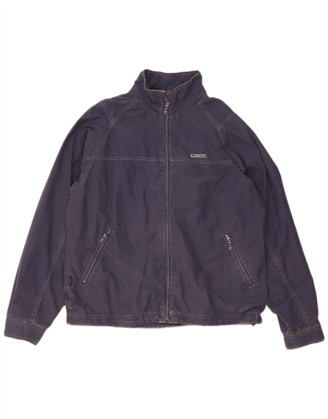 Crew Clothing Veste Bomber Homme UK 38 Bleu Moyen Coton