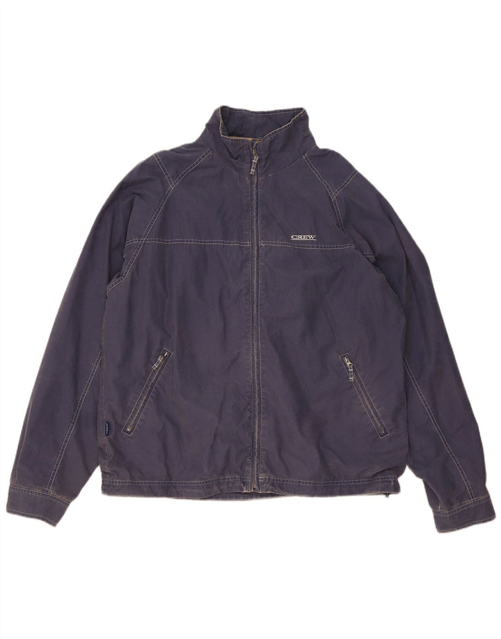 Crew Clothing Veste Bomber Homme UK 38 Bleu Moyen Coton