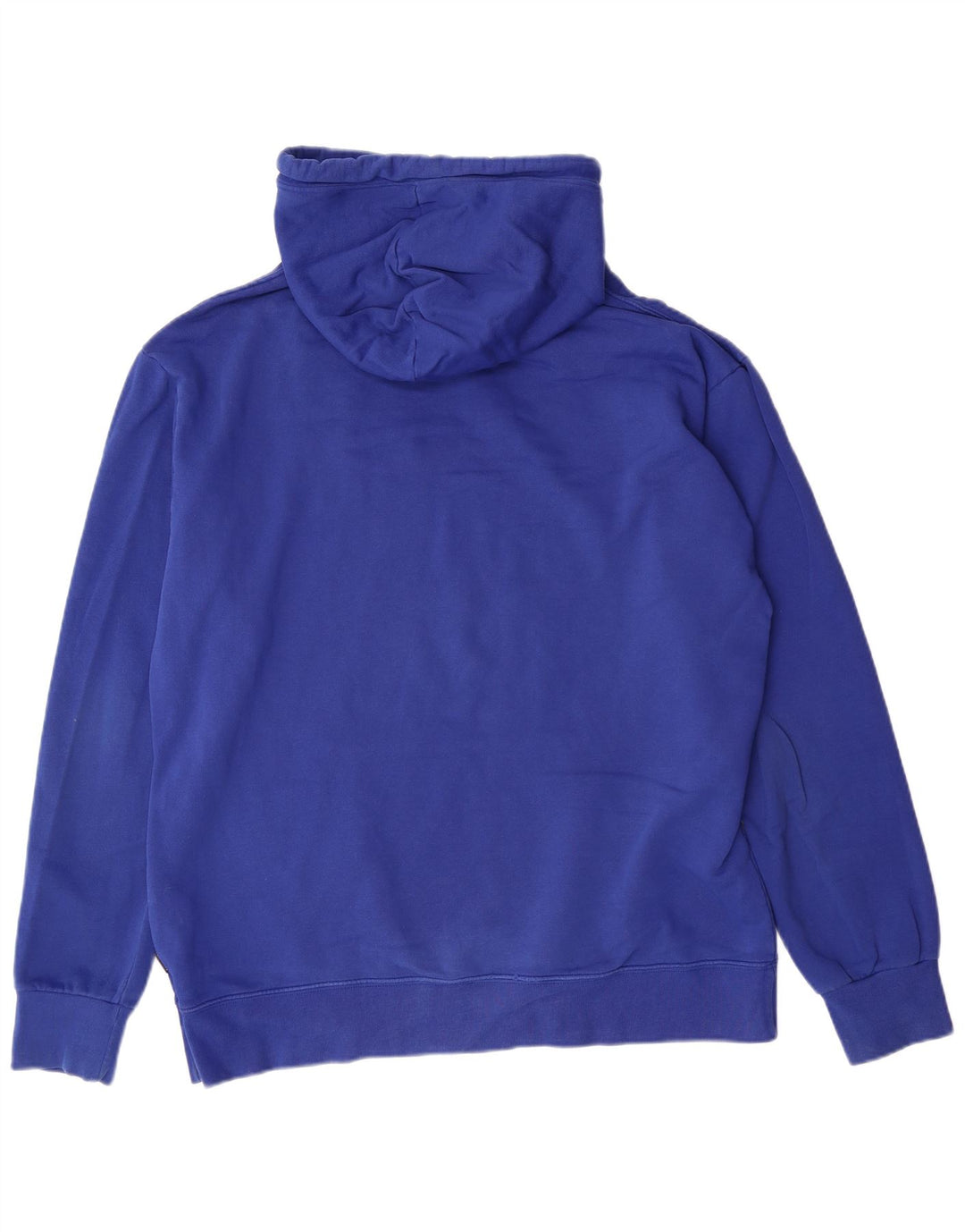 CONVERSE Pull à capuche graphique pour hommes, grand coton bleu