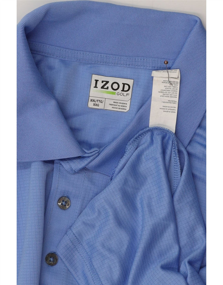 IZOD Polo homme grand et grand 2XL bleu polyester