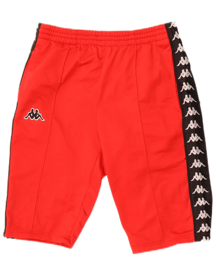 Kappa Short de Sport Graphique Homme Petit Rouge Polyester Colorblock