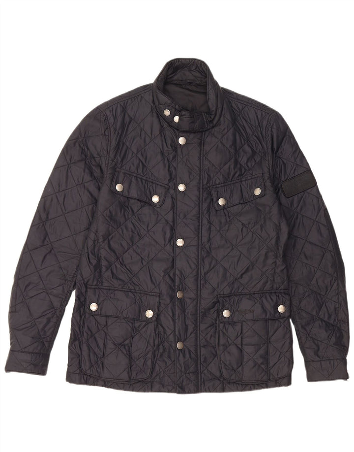 Barbour Veste matelassée pour hommes UK 38 Medium Navy Blue Polyamide