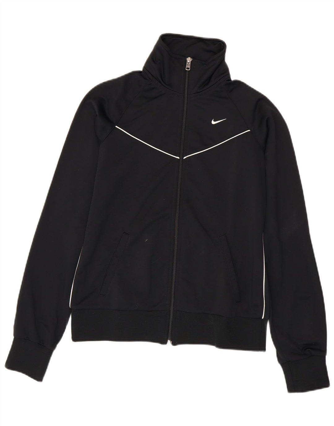 NIKE Veste de survêtement pour femme UK 12 Medium Noir