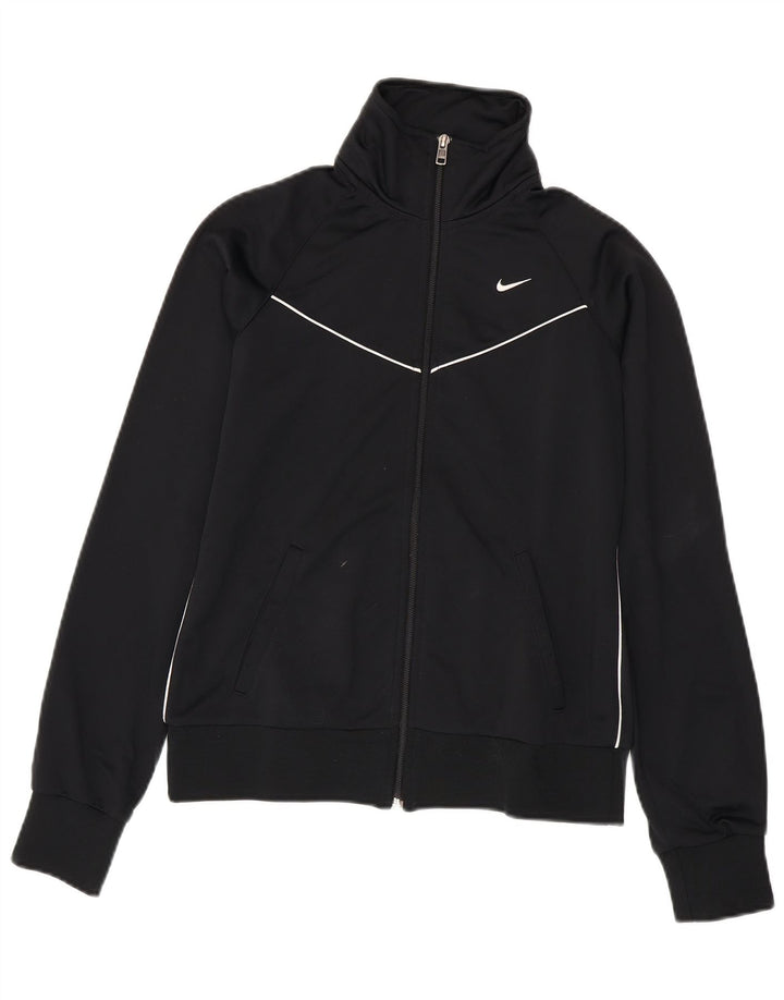 NIKE Veste de survêtement pour femme UK 12 Medium Noir