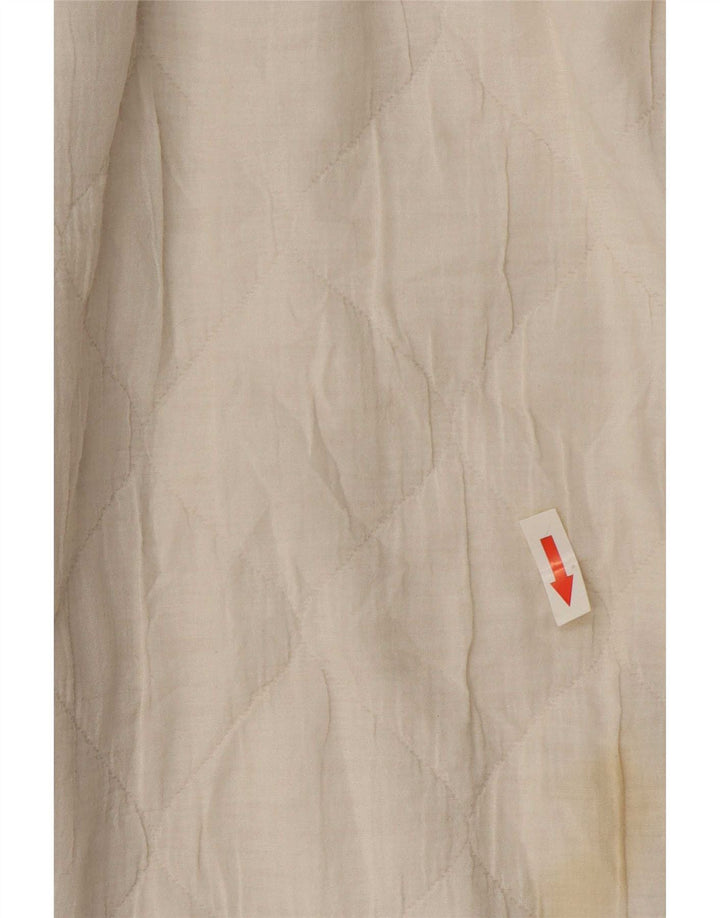 Zara Robe zippée pour femme UK 14 Medium Off White Cotton