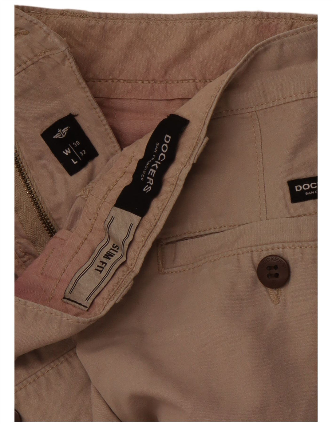 DOCKERS Pantalon Chino Slim Fit Femme W30 L28 Beige