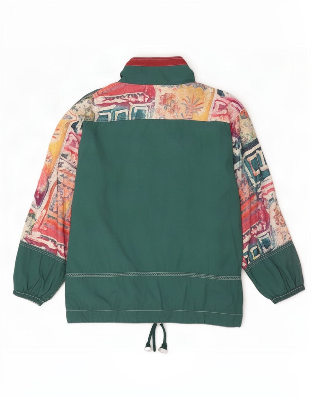 vintage Mens Pull Survêtement Top Veste XS Multicolore Géométrique