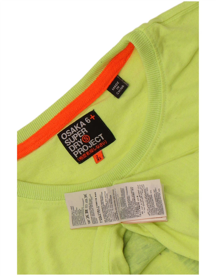 Superdry T-Shirt Osaka Graphic Top 2XL Homme Vert Polyester