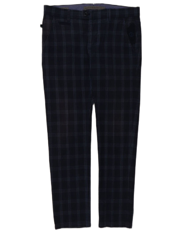 Jeckerson Pantalon de Costume Slim Autograph pour Homme W32 L29 Bleu Marine à Carreaux en Coton
