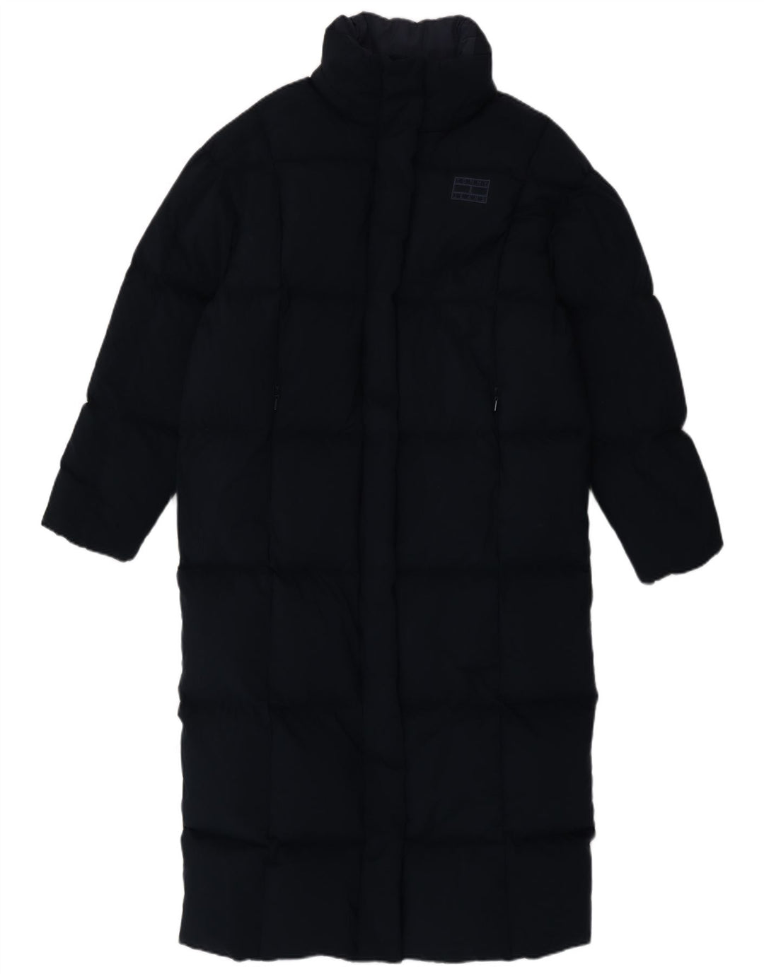 Tommy Hilfiger Manteau rembourré surdimensionné pour femme UK 10 Small Bleu marine Polyester