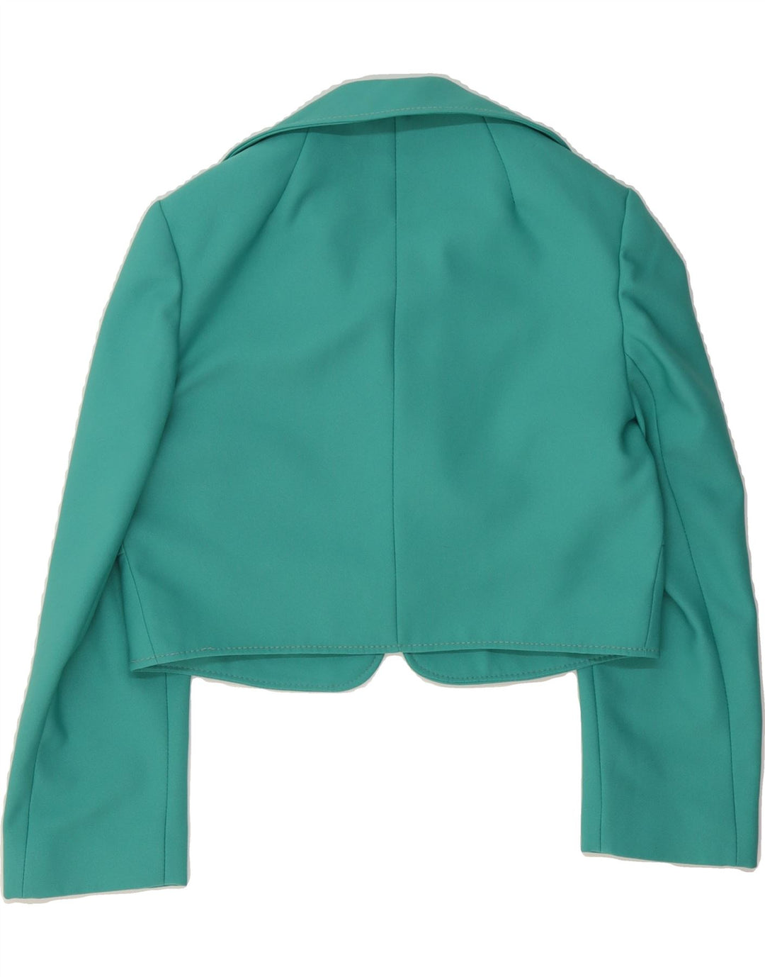 DERETA Girls Blazer Jacket 11-12 Years Turquoise Polyester Vintage Dereta and Second-Hand Dereta from Messina Hembry 