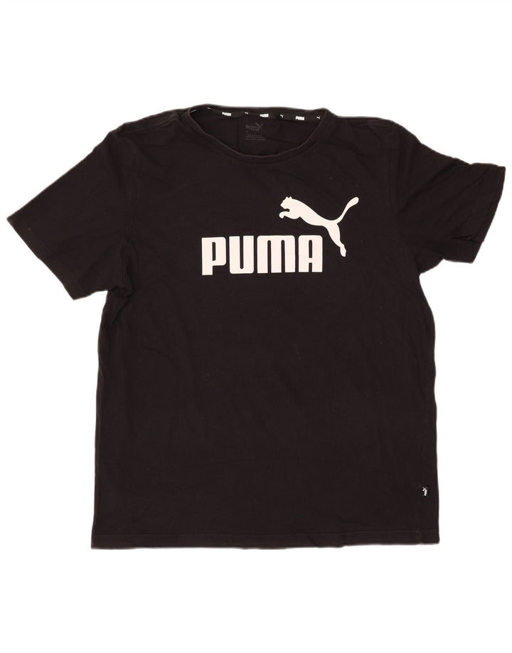 PUMA T-shirt graphique pour hommes, grand, noir