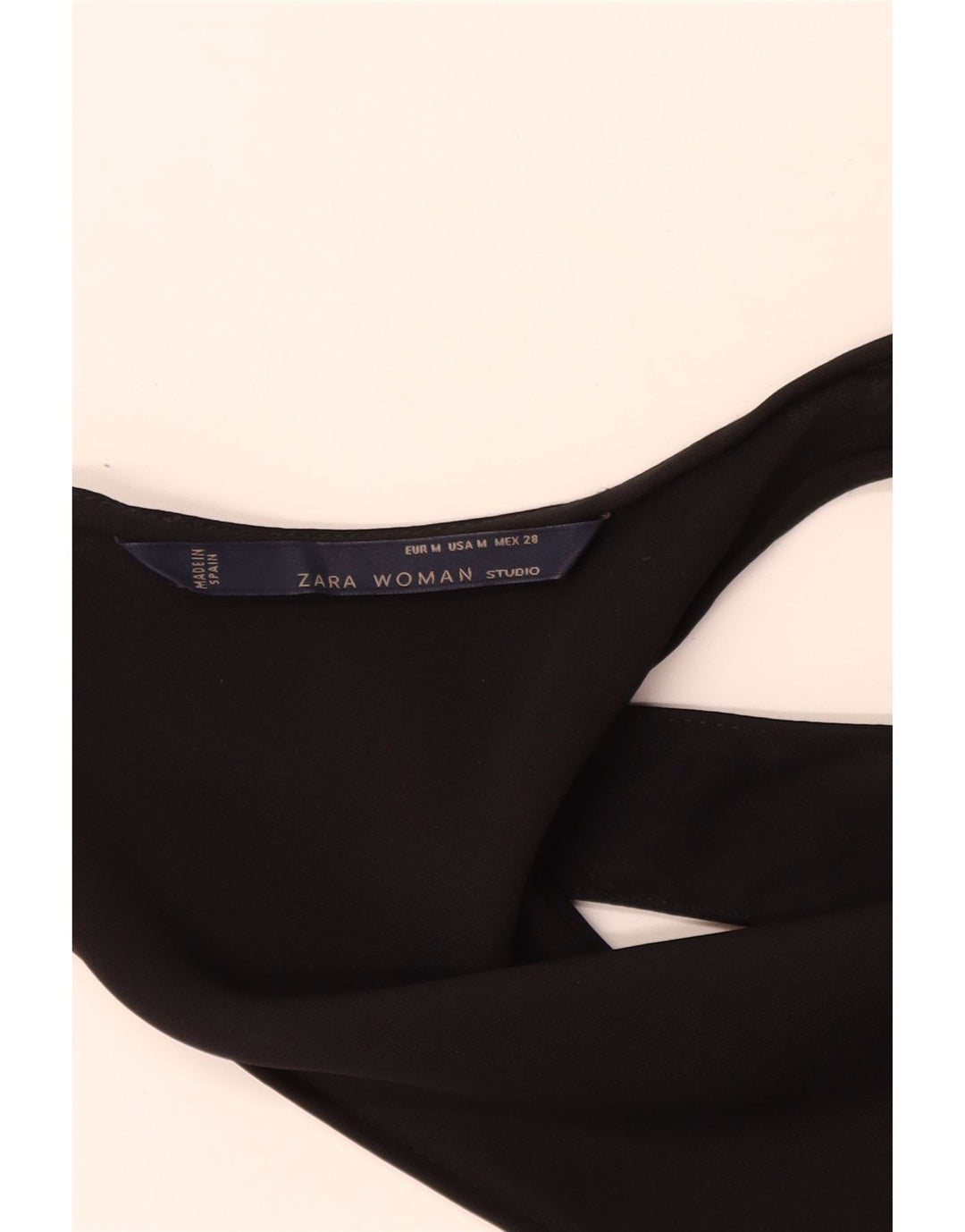 Zara Combinaison sans manches pour femme UK 44 Viscose noire moyenne