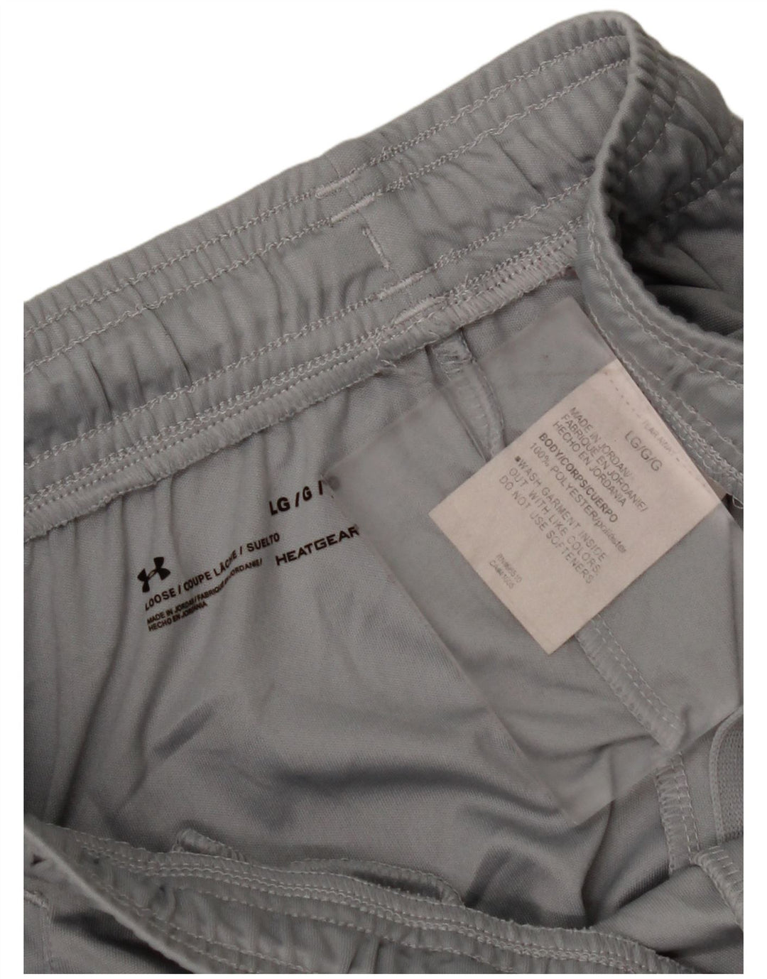 UNDER ARMOUR Short de sport Heat Gear Graphic pour hommes, grand gris, polyester