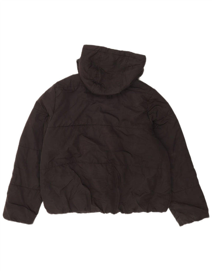 Marks & Spencer Veste matelassée surdimensionnée à capuche pour femme UK 14 Large Noir