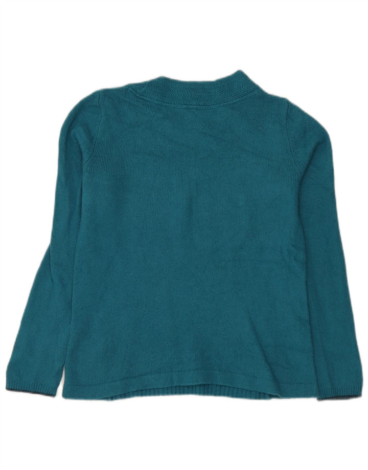 White Stuff Pull ras du cou pour femme UK 12 Bleu moyen Viscose