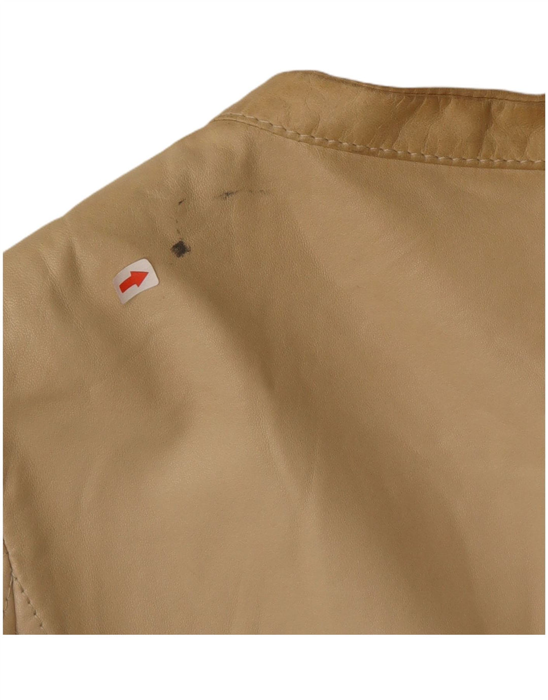 Valentino Veste en cuir courte pour femme IT 40 Petit cuir beige