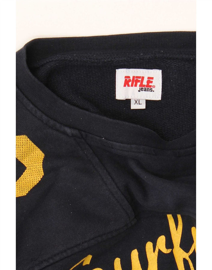 Rifle Sweat-shirt graphique pour homme XL Bleu marine