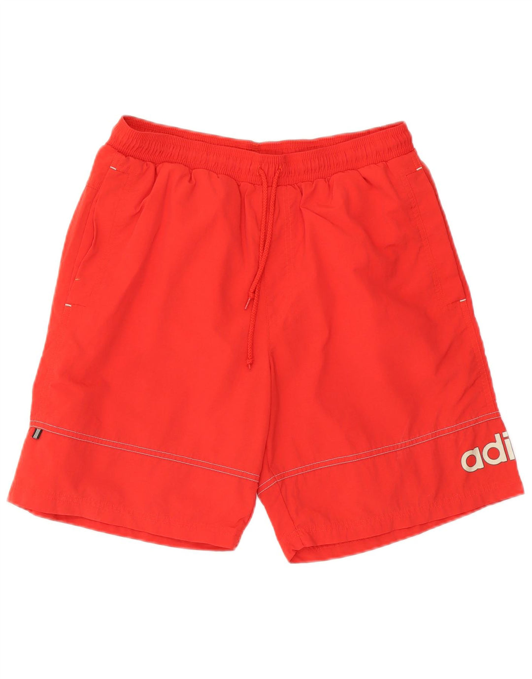 Adidas Short de bain graphique pour homme en polyester rouge moyen