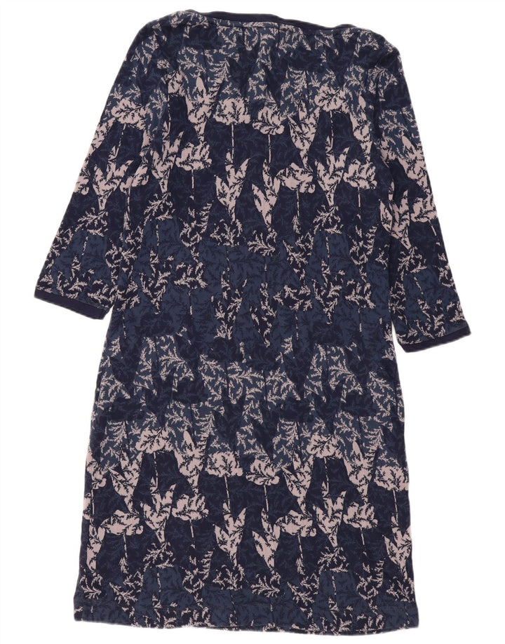White Stuff Robe basique à manches 3/4 pour femme UK 44 Bleu marine moyen floral