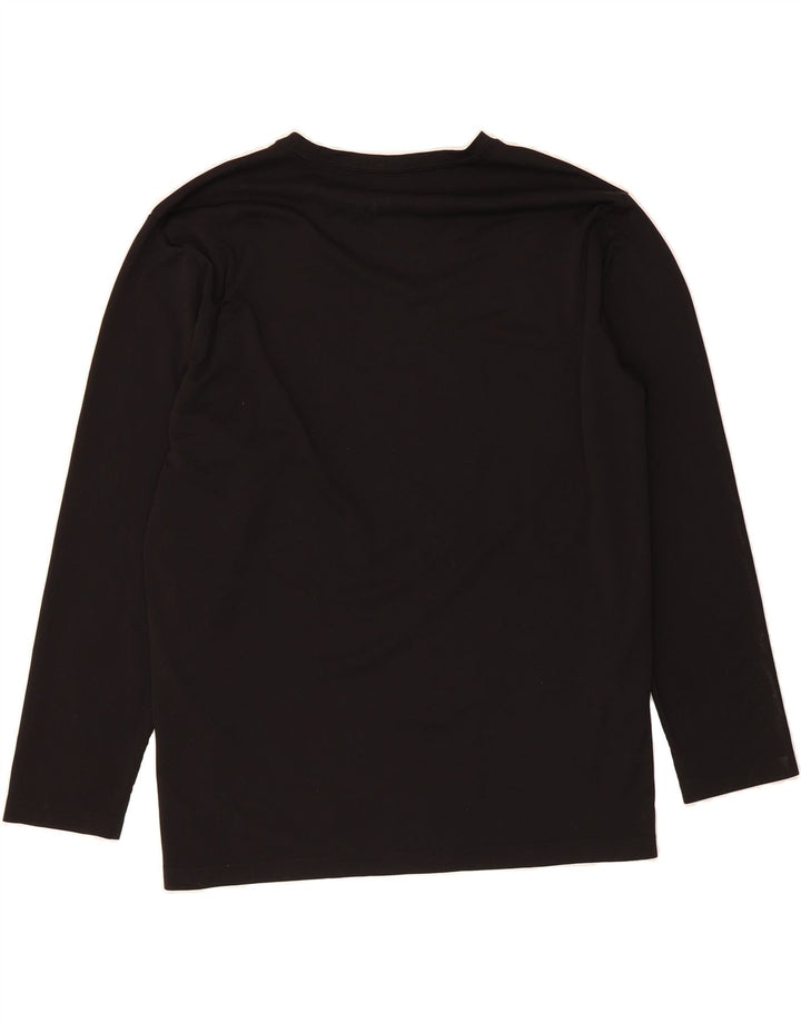 DICKIES Mens Top Long Sleeve 2XL Black Polyester Vintage Dickies and Second-Hand Dickies from Messina Hembry 