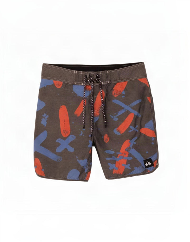 Quiksilver Short de Bain Homme Gris Moyen Polyester