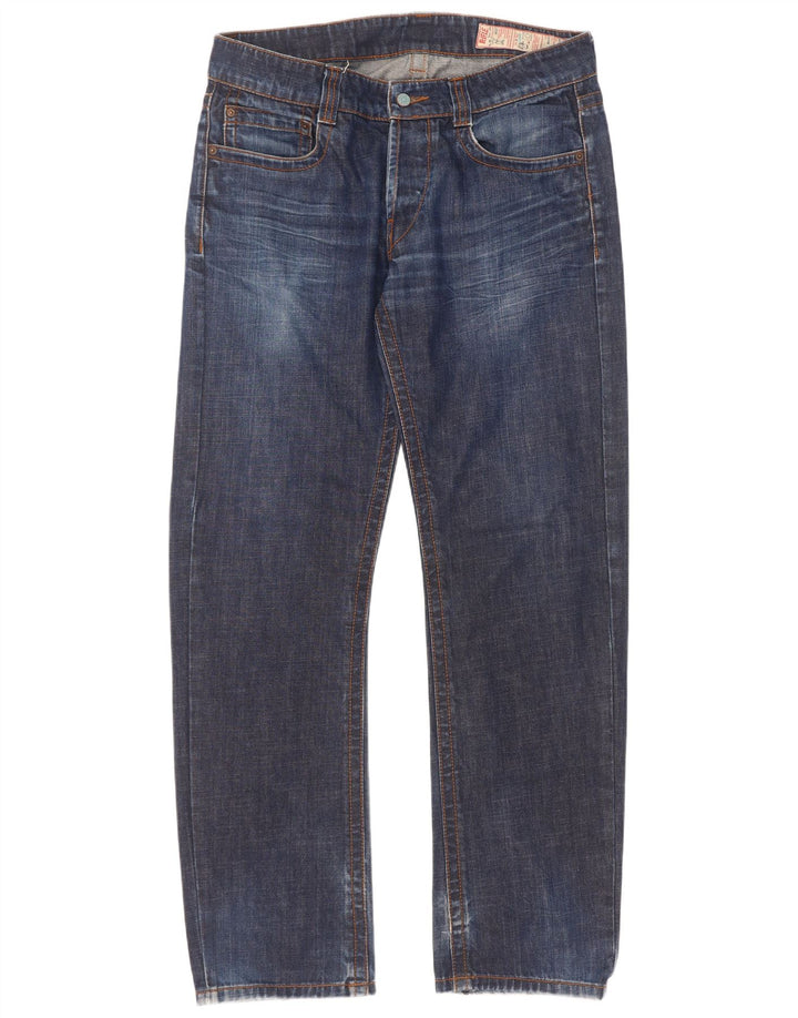 Jean droit Rifle homme W34 L34 bleu marine coton
