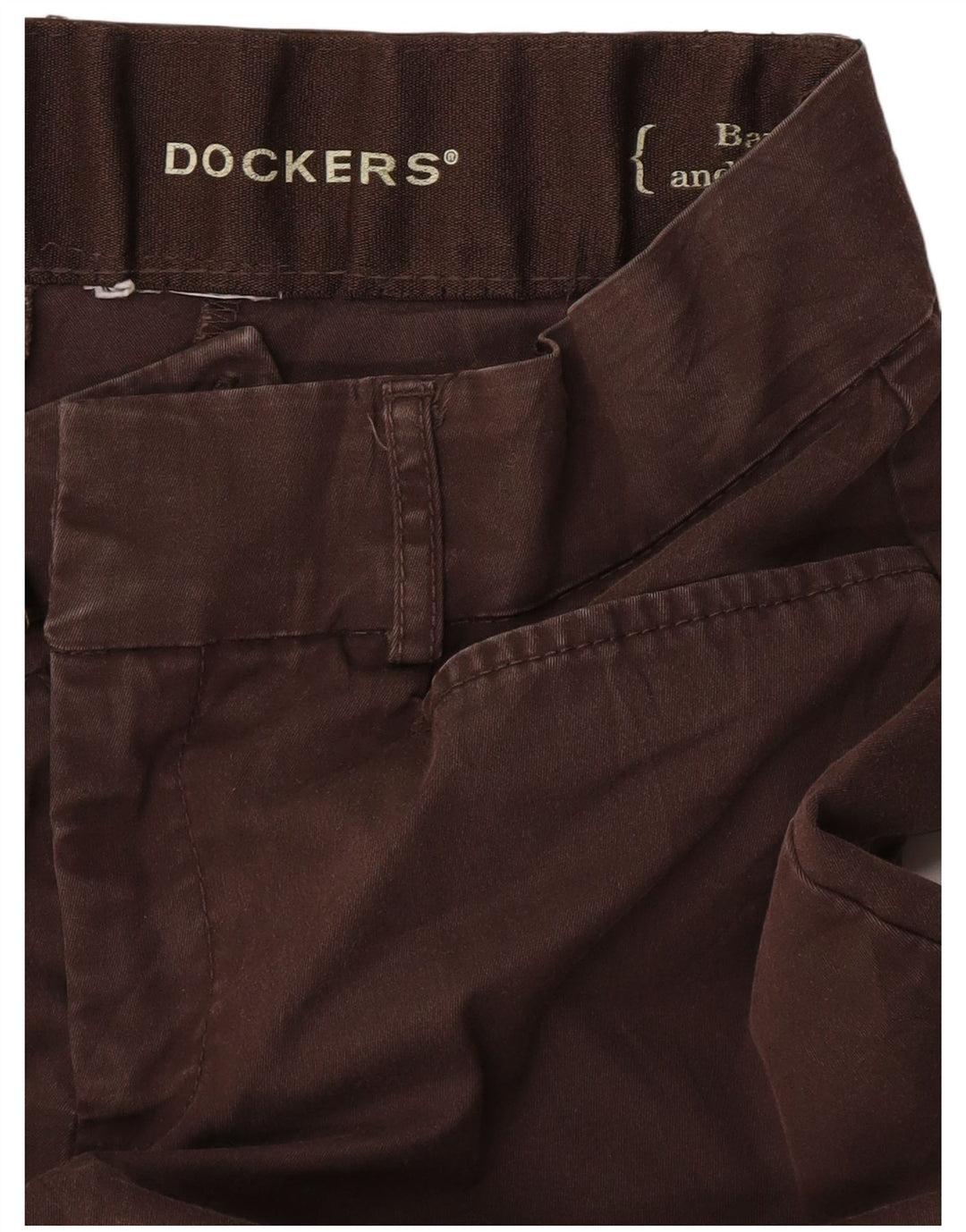 Dockers Pantalon décontracté droit pour femme W28 L29 Marron