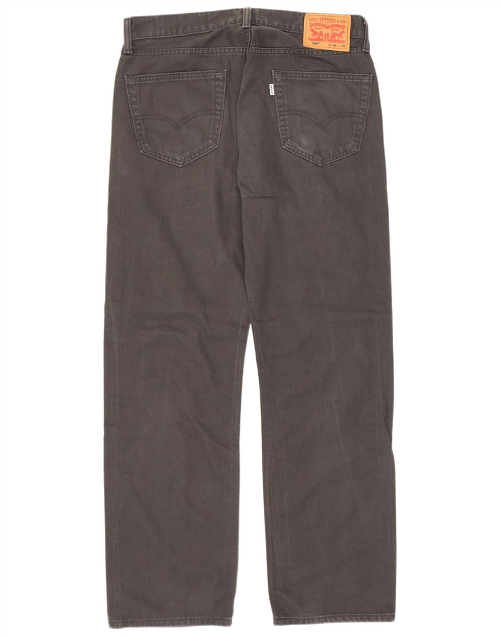 Levi's Jean Droit 505 Homme W34 L32 Gris Coton