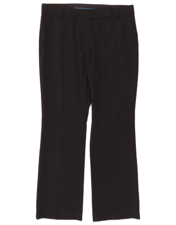 Marks & Spencer Pantalon décontracté Bootcut pour femme UK 12 Medium W32 L28 Noir
