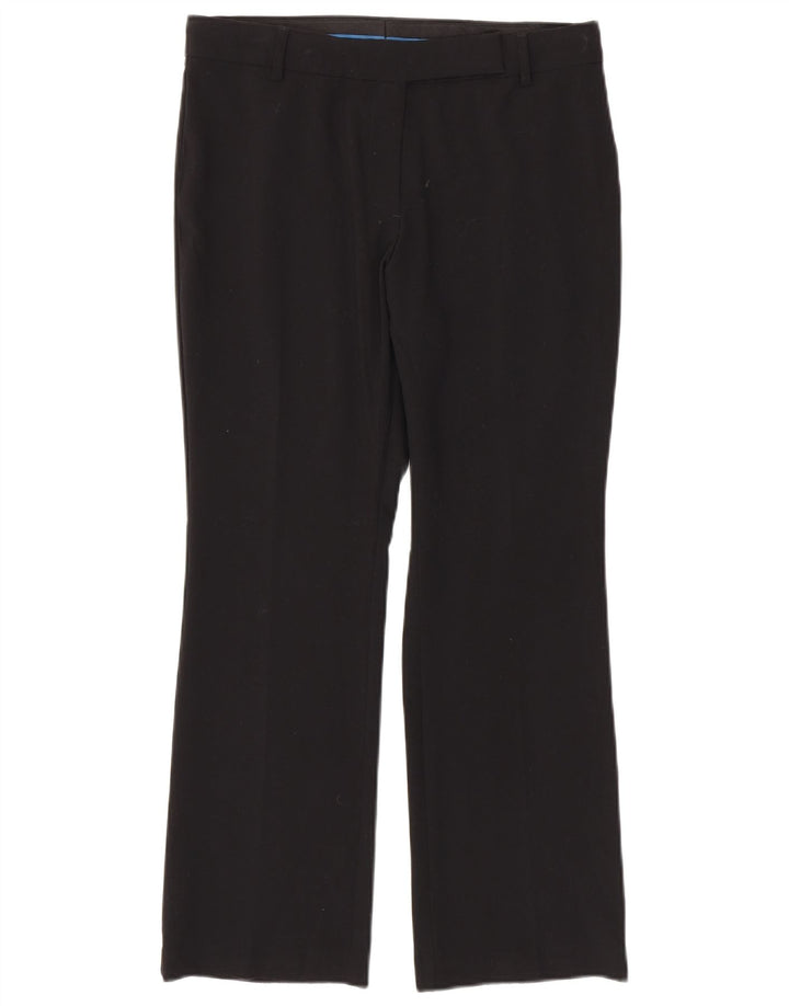Marks & Spencer Pantalon décontracté Bootcut pour femme UK 12 Medium W32 L28 Noir