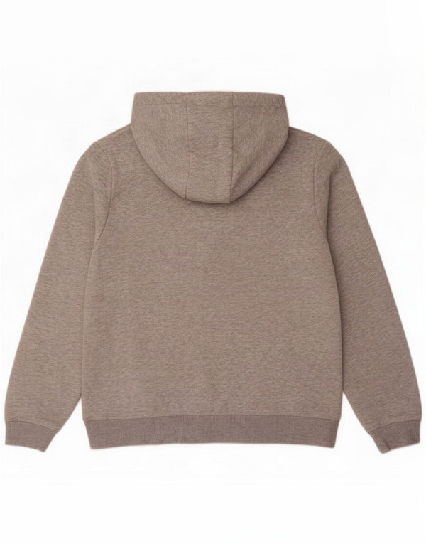 Crew Clothing Pull à capuche surdimensionné pour femme UK 10 Petit Gris Coton