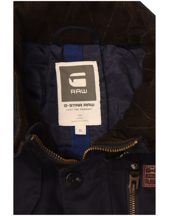G-Star Veste Utility Garçon 13-14 ans XL Bleu Marine Coton