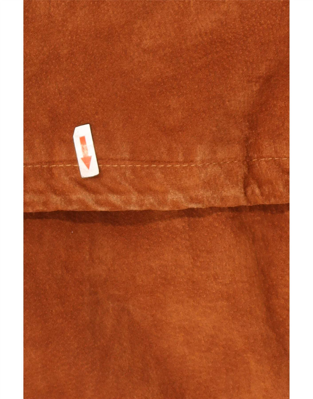 vintage Mens Suede Overcoat IT 48 Cuir Marron Moyen