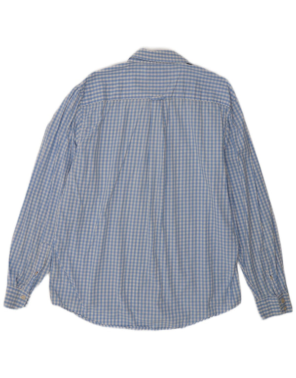 Crew Clothing Chemise classique pour homme XL en coton vichy bleu