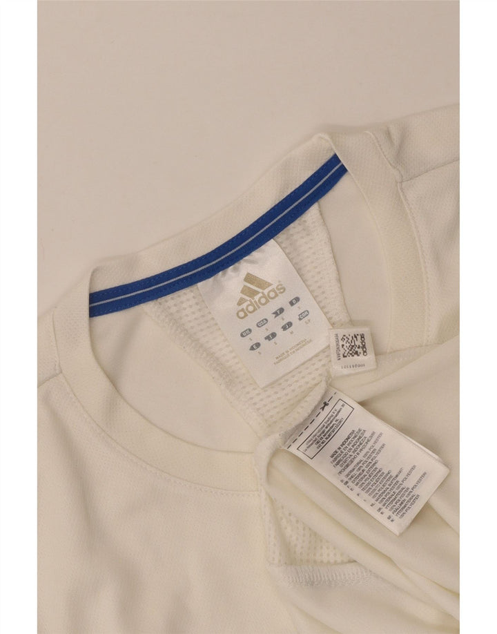 Adidas Hommes Climalite Débardeur Petit Blanc Polyester